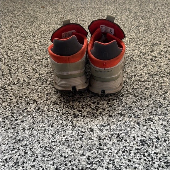 On Running Athletic Shoes - Gray and Red - Picture 3 of 4